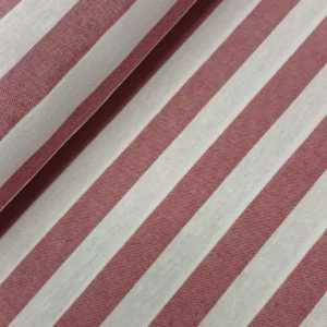 Tecido Loneta | Estampado | Riscas (1,5cm) | Bordô