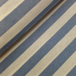 Tecido Loneta  | Estampado | Riscas (1,5cm) | Azul