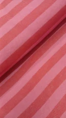 Tecido Loneta  | Estampado | Riscas (2cm) | Vermelho/Rosa Fúcsia