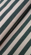 Tecido Loneta  | Estampado | Riscas (2cm) | Preto/Rosa Claro