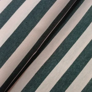 Tecido Loneta  | Estampado | Riscas (2cm) | Preto/Rosa Claro