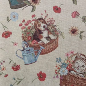 Tecido Decoração | Gobelina Jacquard | Cães e Gatos