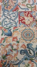 Tecido Decoração | Gobelina Jacquard | Azulejo Floral