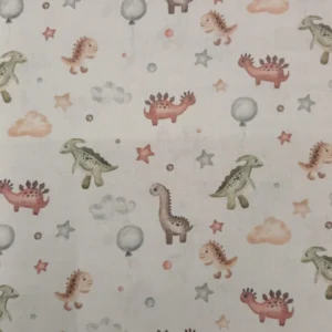 Tecido 100% Algodão | Estampado Infantil | Dinossauros