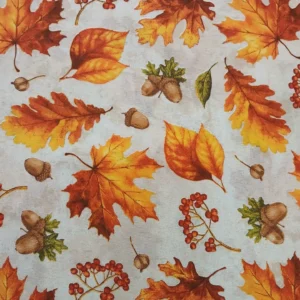 Tecido Loneta  | Decoração | Estampado | Outono | Folhas de Outono
