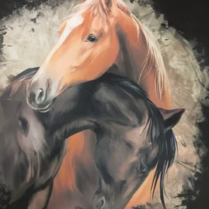 Painel de Veludo | Estampado | Cavalos