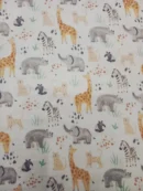 Musselinas | Algodão Orgânico | Estampado Infantil | Animais da Selva