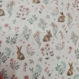 Musselinas | Algodão Orgânico | Estampado Infantil | Sweet Bunny