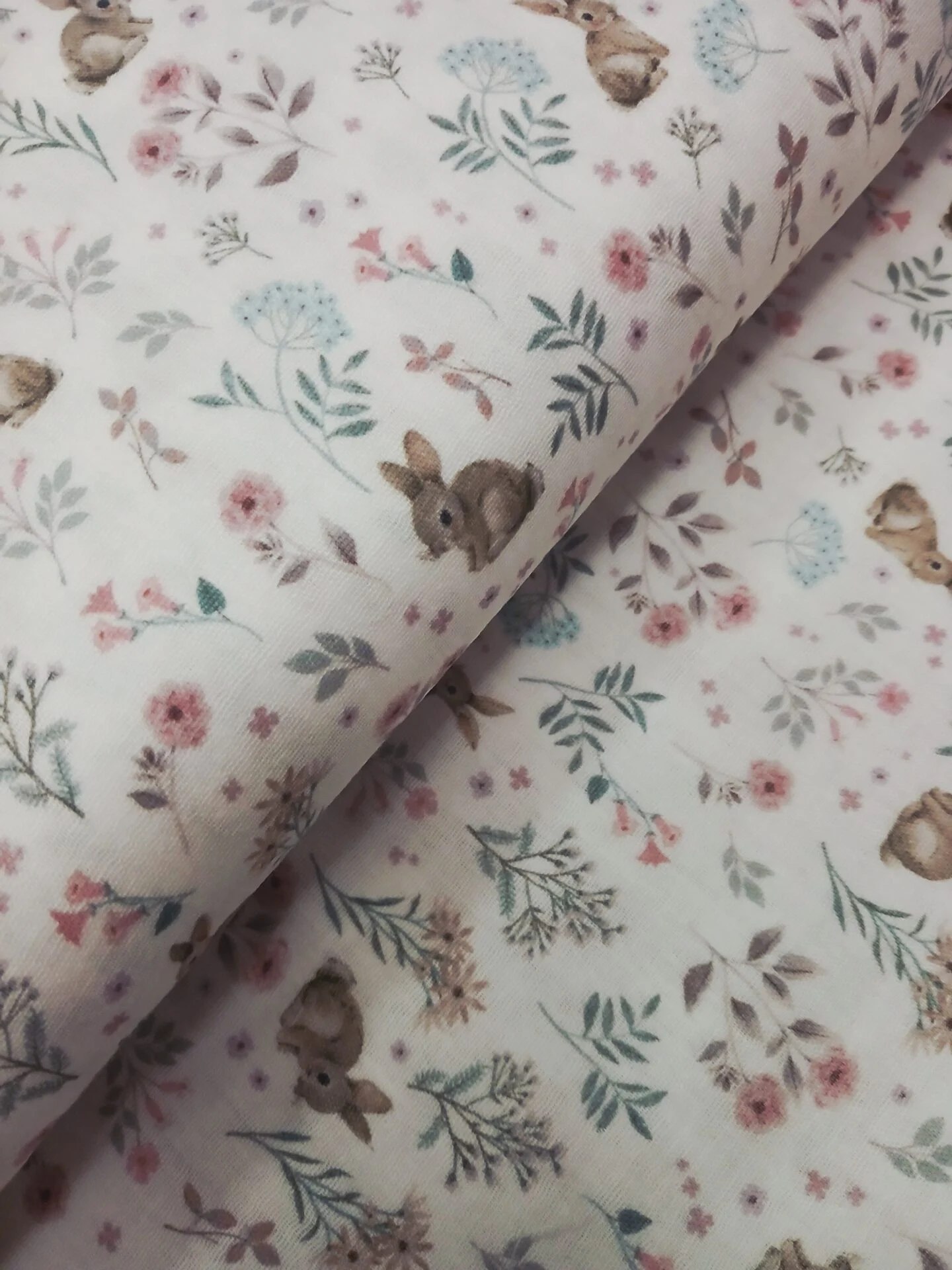 Musselinas | Algodão Orgânico | Estampado Infantil | Sweet Bunny – Image 2