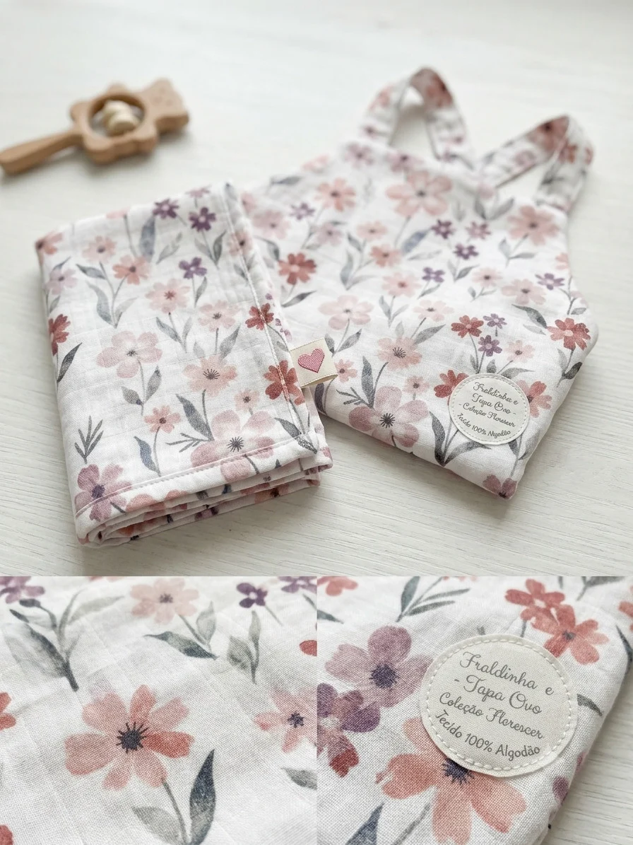 Musselinas | Algodão Orgânico | Estampado Infantil | Flowers – Image 6