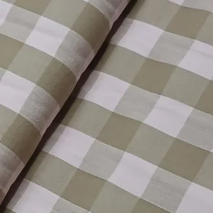 Tecido 100% Algodão | Fio Tingido | Estampado | Xadrez (3cm) Rosa/Camel