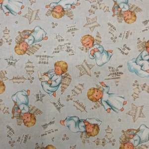Tecido 100% Algodão | Estampado | Natal | Anjos
