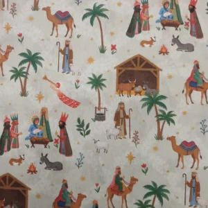 Tecido 100% Algodão | Estampado | Natal | Reis Magos