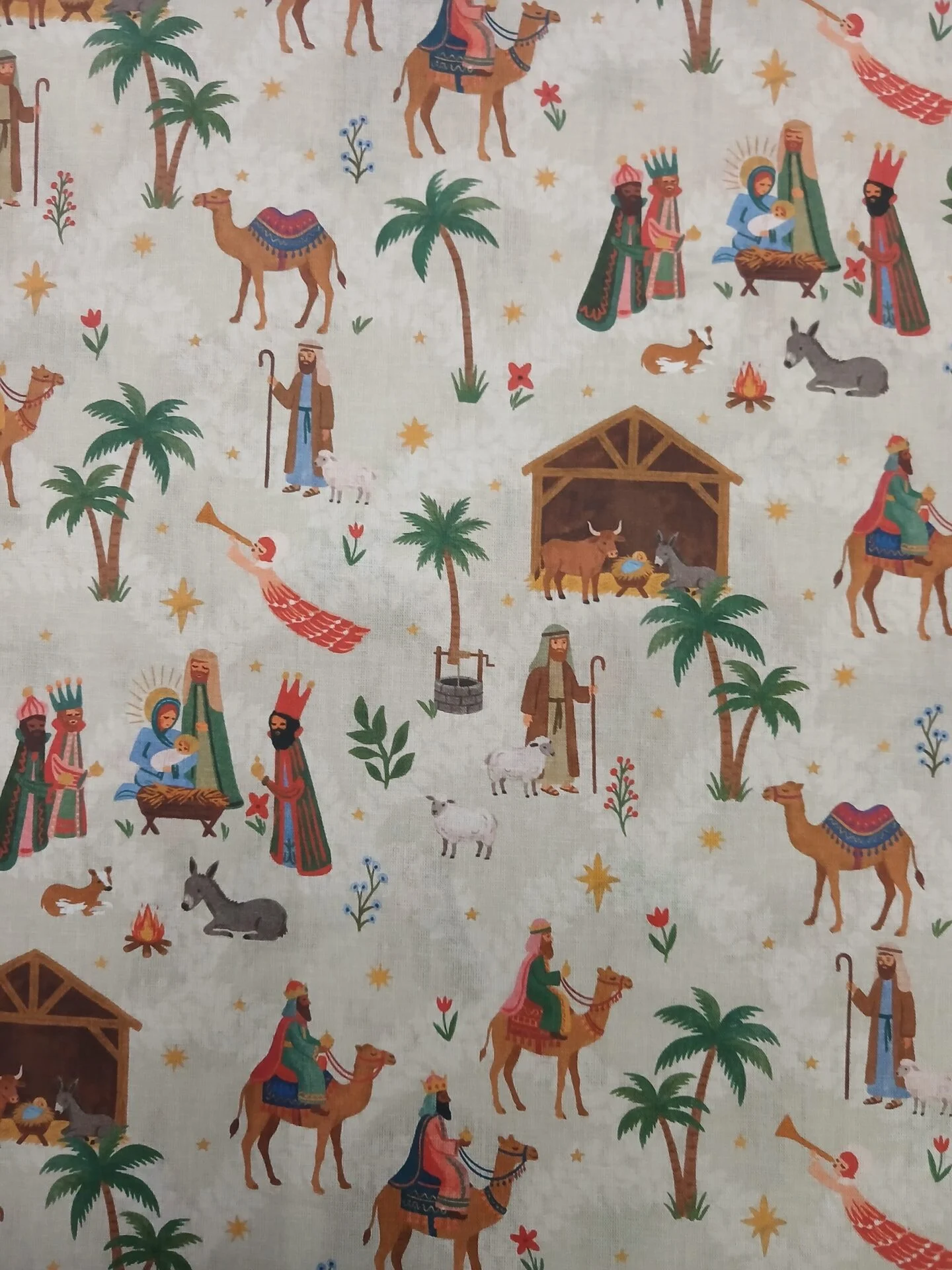 Tecido 100% Algodão | Estampado | Natal | Reis Magos