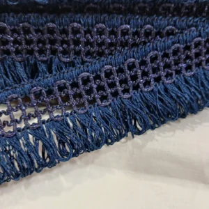 Franja | 100% Poliéster | Lurex Azul | Azul