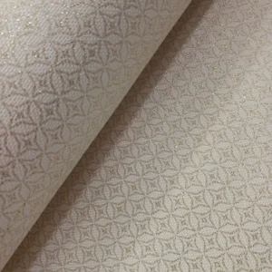 Tecido Decoração | Loneta Jacquard | Relevo Lurex Dourado | Natal