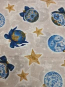 Tecido Loneta  | Decoração | Estampado | Natal | Bolas