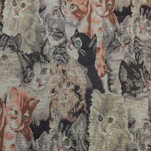 Tecido Decoração | Gobelina Jacquard | Gatos
