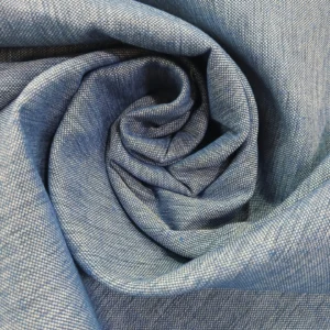 Tecido de Decoração | Linho Algarvio | Liso | Azul Ganga