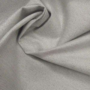 Tecidos Resinados | Linho Alentejano/Lurex Dourado | Cinza