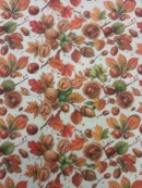 Tecido 100% Algodão | Estampado Digital | Frutos Secos