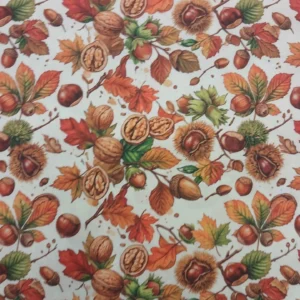 Tecido 100% Algodão | Estampado Digital | Frutos Secos
