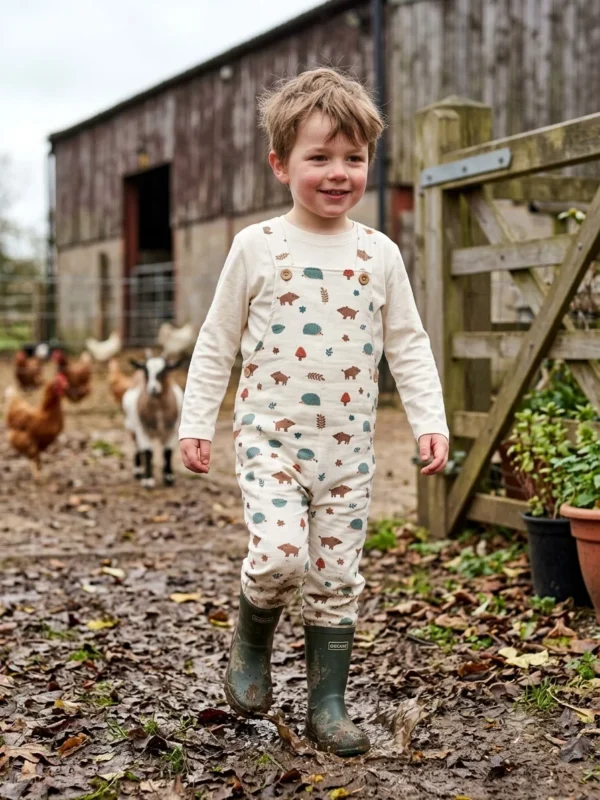 musselinas algodão orgânico estampado infantil quinta