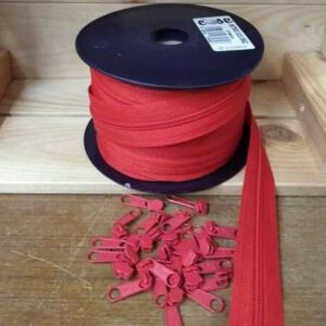 Fecho Zipper Malha 3+ Cursor | Cose | Pack 5 metros | Vermelho 562
