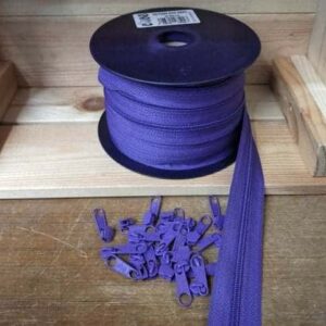 Fecho Zipper Malha 3+ Cursor | Cose | Pack 5 metros | Roxo 592