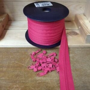 Fecho Zipper Malha 3+ Cursor | Cose | Pack 5 metros | Rosa Fucsia 545