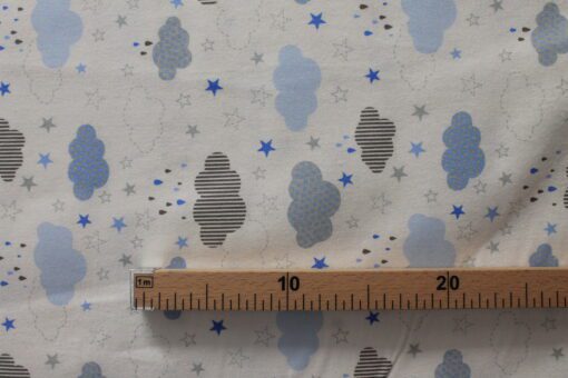 Tecido Flanela | Estampada | Infantil | Nuvens