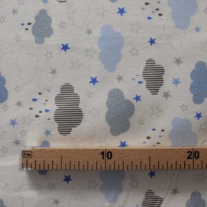 Tecido Flanela | Estampada | Infantil | Nuvens