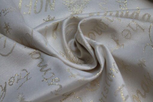 Tecido Hp | Estampado | Natal | Lurex | Dourado - Image 4