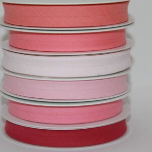 Fita de Viés | Algodão | 18mm | Lisos | Várias Cores | Rosas