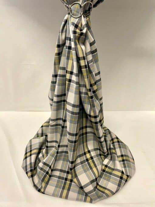 Xadrez Escocês | Tartan | Cinza | Amarelo - Image 3