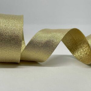 Fita de Viés | Algodão | 30mm | Lisos | Dourado