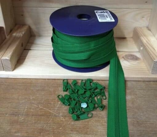 Zip closure | Mesh 3 | Green 643