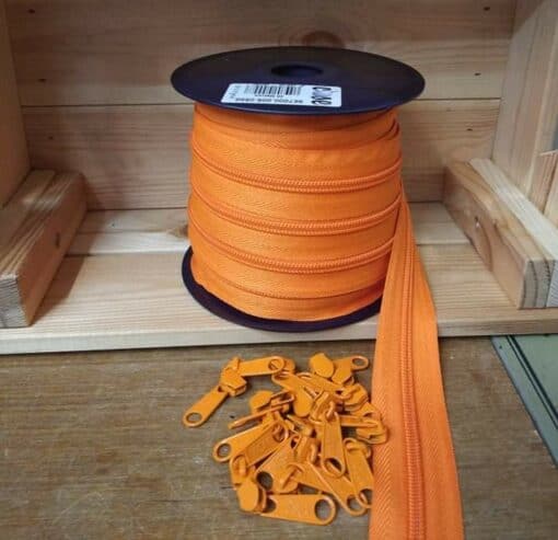 Curseurs Zipper | Mesh 5 | Orange 558