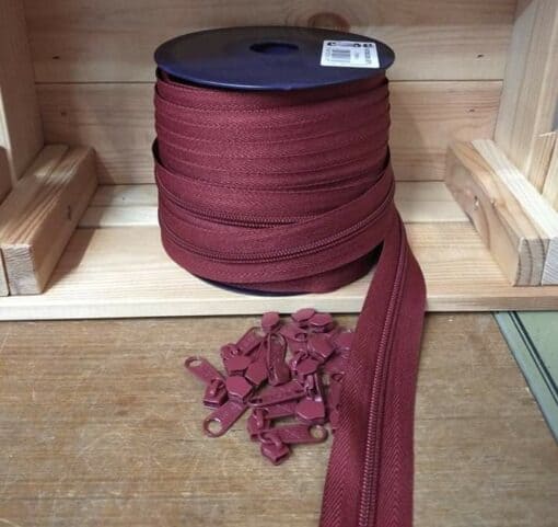 Fecho Zipper | Malha 5 | Bordô 578