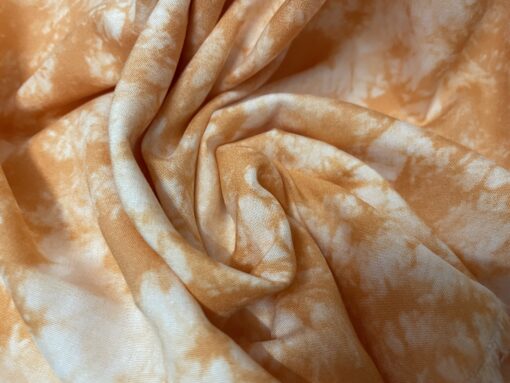 Tecido Confeção | Vestuário | Viscose | Tie Dye Laranja – Image 2
