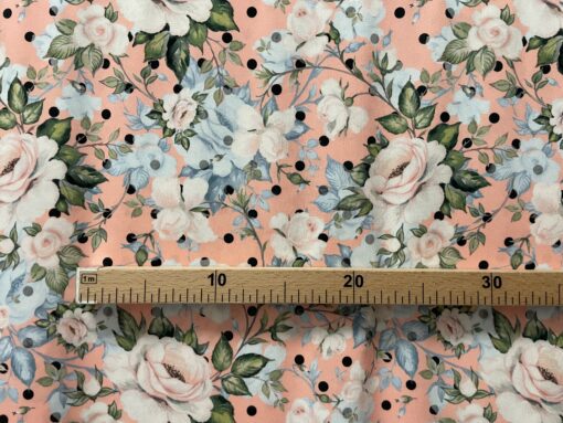 Tecido Confeção | Vestuário | Malha Viscose | Floral - Imagen 3