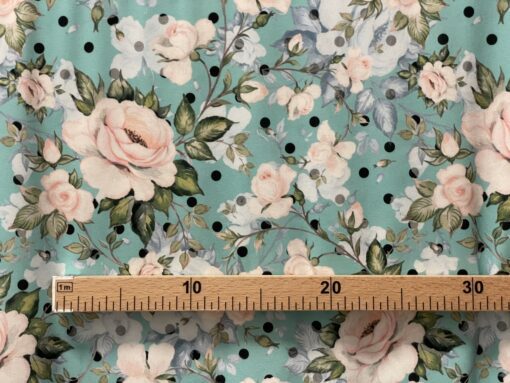 Tecido Confeção | Vestuário | Malha Viscose | Floral - Image 2