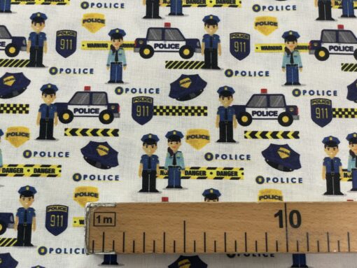 Tecido Algodão | Temática Profissões | Policia - Image 2