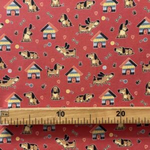 Tecido 100% Algodão | Estampado | Cãezinhos
