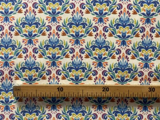 Tecido Algodão | 100% Algodão | Estampado | Floral Arabesco