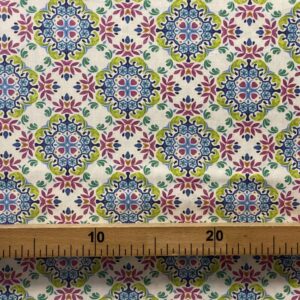Tecido Algodão | 100% Algodão | Estampado | Floral Arabesco