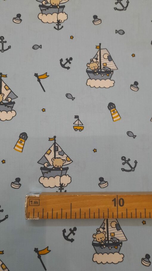 Tecidos 100% Algodão | Poppy | Infantil | Urso Marinheiro – Image 2