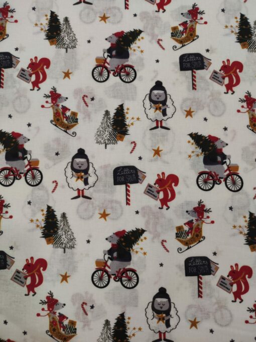 Fabrics 100% Cotton | Christmas | Bicycle