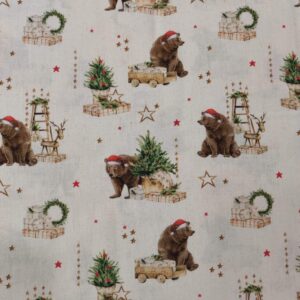 Tecidos 100% Algodão | Natal | Urso
