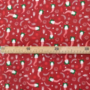 Tecidos 100% Algodão | Natal | Gnomo Natal